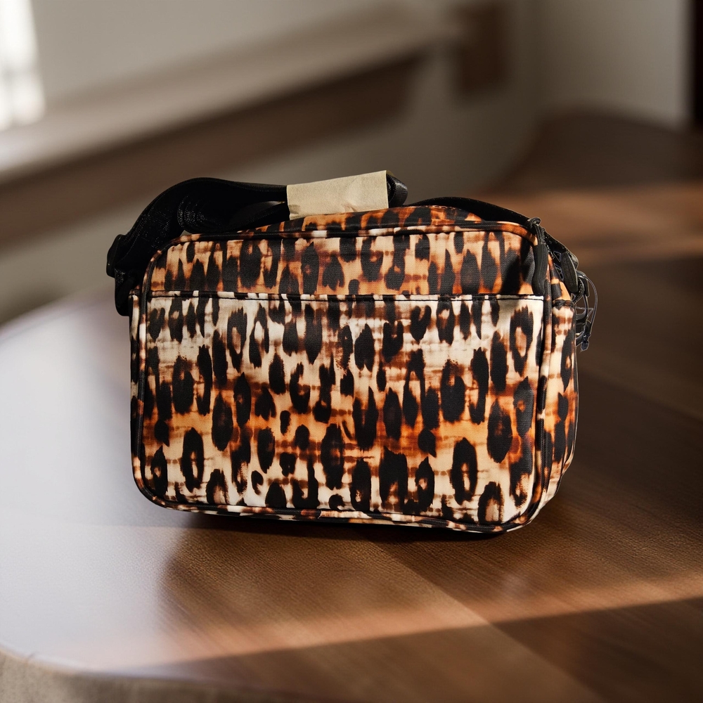 NWT Tahari Leopard Print Monroe Camera Crossbody Bag